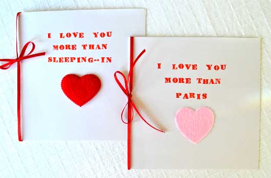 ایده برای ساختن کارت پستال عاشقانه